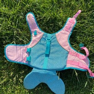 Mermaid dog life jacket